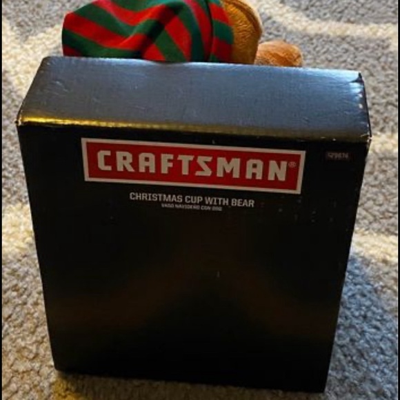 Craftsman Christmas cup with bear - Picture 2 of 2